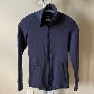 Icebreaker Merino wool blend grey full zip sweater, size XS
